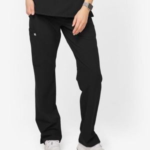 Figs Kade Cargo Scrub Pants- Black- Small